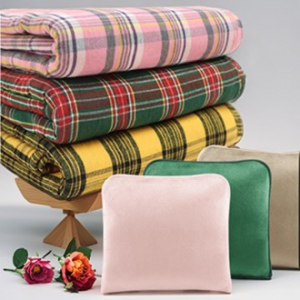 프리미엄 타탄 감성 쿠션담요3