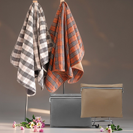 트렌디 타탄 스타일링 클러치담요1 #2