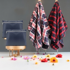 트렌디 타탄 스타일링 클러치담요2