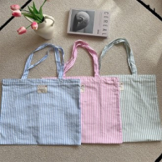 스트라이프 데일리 캔버스백