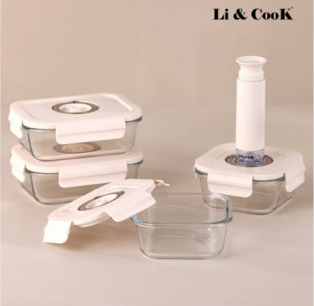 [리앤쿡] 프레시 오픈 데이팅 진공밀폐용기 5종세트  LC-100 #2