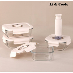 [리앤쿡] 프레시 오픈 데이팅 진공밀폐용기 5종세트  LC-100