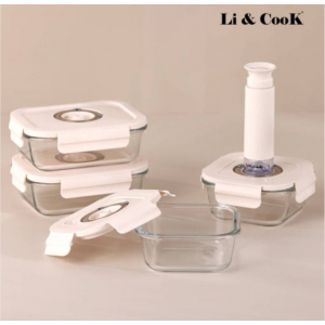 [리앤쿡] 프레시 오픈 데이팅 진공밀폐용기 5종세트  LC-100