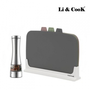 리앤쿡 레스트 향균 999 도마 4종 솔트 페퍼 무선 그라인더