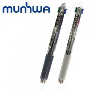 (국산)문화4색볼펜에스(0.7)
