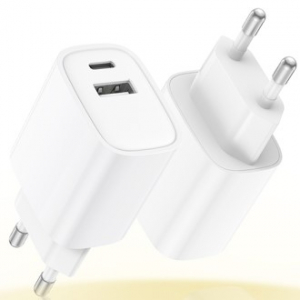 코끼리 에픽 GaN PD 25W PPS A+C 2포트 초고속 충전기 (C to C 1.2M 케이블 포함)