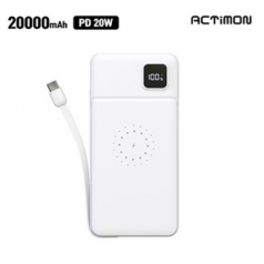 엑티몬 LCD PD20W 무충15W보조배터리20000mAh