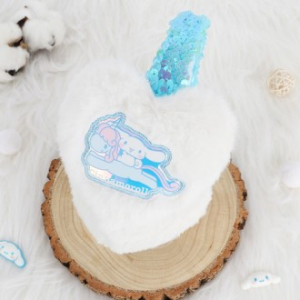 산리오 스팽글 하트 접이식 귀마개