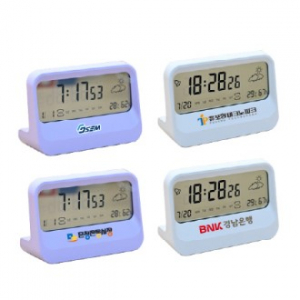 L자형 투명 알람시계 13x9x5cm