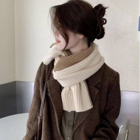 쁘띠 투톤 소프트 도톰 기모 넥워머 #2