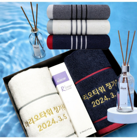 송월타올선물세트 송월타월+디퓨저 방향제 500ml #2