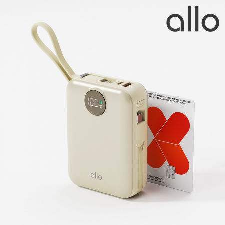 알로 2008PD 대용량 C타입 8핀 케이블 일체형 미니 고속충전 보조배터리 20000mAh #3