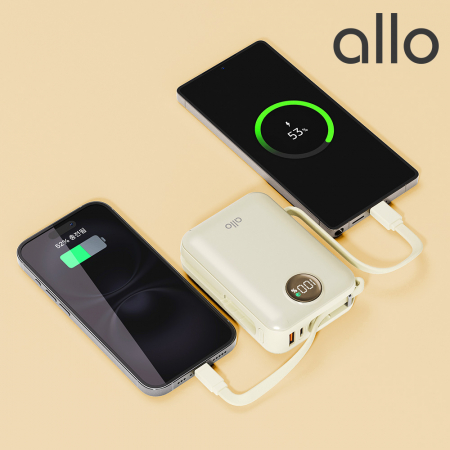 알로 2008PD 대용량 C타입 8핀 케이블 일체형 미니 고속충전 보조배터리 20000mAh #4