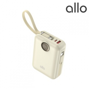 알로 2008PD 대용량 C타입 8핀 케이블 일체형 미니 고속충전 보조배터리 20000mAh