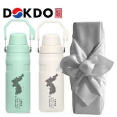 대한민국 ROK 한반도 에디션 파우더 텀블러 독도보틀 패스트플로우 450ml 보자기 선물포장