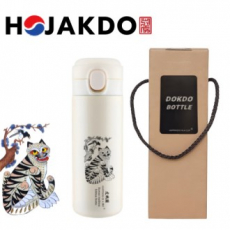한국전통 까치와호랑이 호작도 원터치 텀블러 420ml