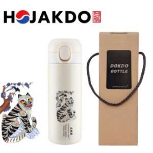 한국전통 에디션 까치호랑이 호작도텀블러 독도보틀 원터치 데일리 420ml