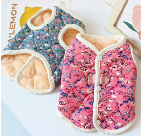 강아지 기모 패딩 조끼 김장조끼 할머니조끼 겨울 외투 방한 #2