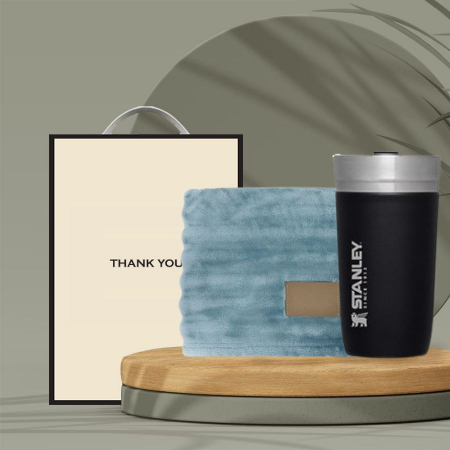 시즈넬 웨이브 극세사 담요+스텐리 고진공텀블러 473ml 세트 #3