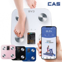 카스 CAS 와이드 컬러 디스플레이 블루투스 체지방 고성능 스마트 체중계 BFA-S10(한글지원)