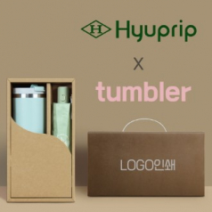 협립3단50암막데이지완전자동우양산 +킹덤 이중진공 핸들 텀블러-세트