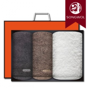 송월타올 프리미엄 40수 바스1장+포인트200g40수 세면2장 선물세트(박스+쇼핑백 포함)