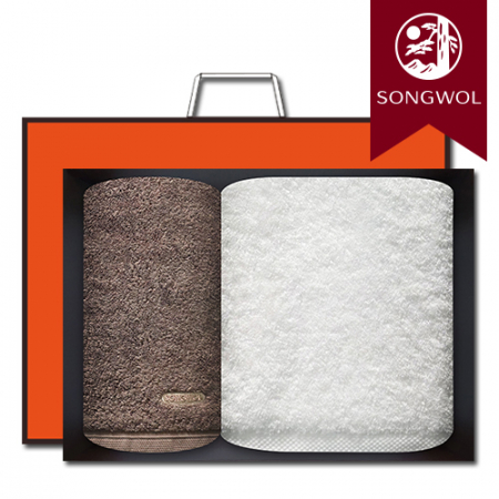 송월타올 프리미엄 40수 바스1장+포인트200g40수 세면1장 선물세트(박스+쇼핑백 포함) #2