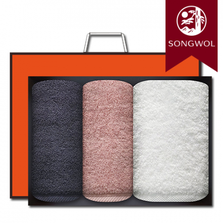 송월타올 프리미엄 40수 바스1장+파미유180g40수 세면2장 선물세트(박스+쇼핑백 포함) #2