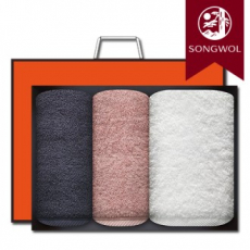 송월타올 프리미엄 40수 바스1장+파미유180g40수 세면2장 선물세트(박스+쇼핑백 포함)