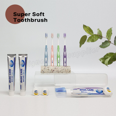 니치 슈퍼소프트캡칫솔 애경2080치약 치실 슬림모 구강세트 #5