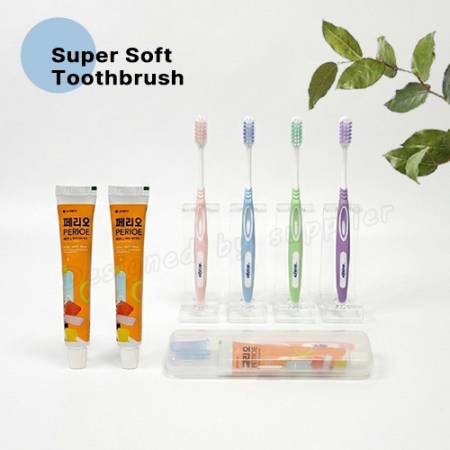 니치 슈퍼소프트캡칫솔 페리오치약 슬림모 구강세트 #5