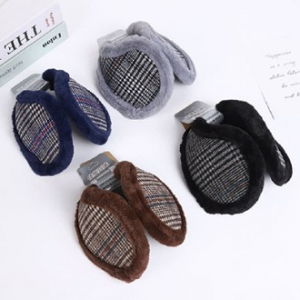 체크 방한귀마개 귀도리 Z2524