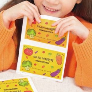 국산 야채 미니미 어린이핫팩 25g x 2