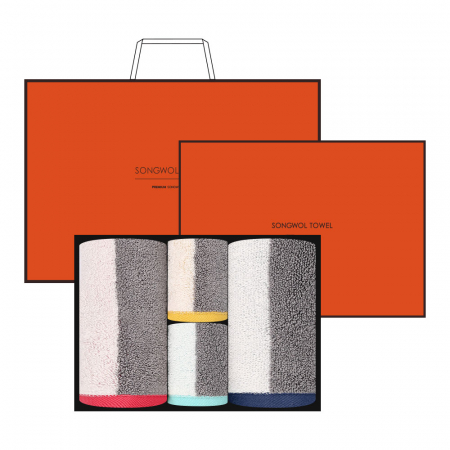 [송월타올] 컬러웨이 타월세트 4P(핸드타올 2장 + 세면타올 2장) H #2
