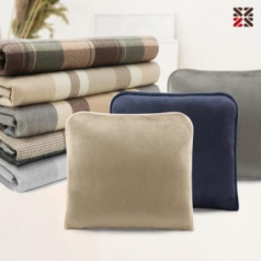 루무드 테리노 항공 쿠션 담요(친환경 고급섬유)