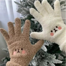 마하 뽀글뽀글 귀요미 곰돌이 장갑