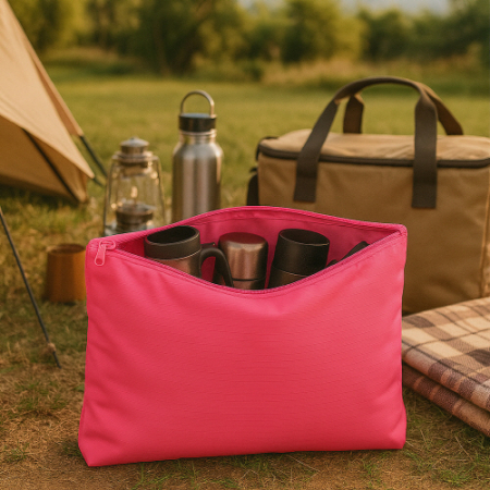 트래블잇 컬러풀 여행용파우치 大형 핫핑크 #3