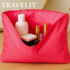 트래블잇 컬러풀 여행용파우치 大형 핫핑크