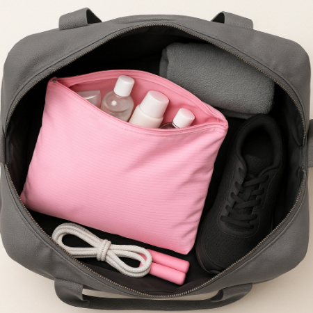 트래블잇 컬러풀 여행용파우치 大형 연핑크 #5