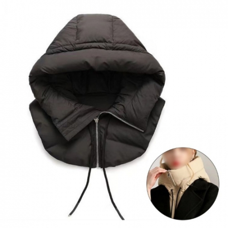 페이크 패딩 후드 워머 목보온 넥워머 #3