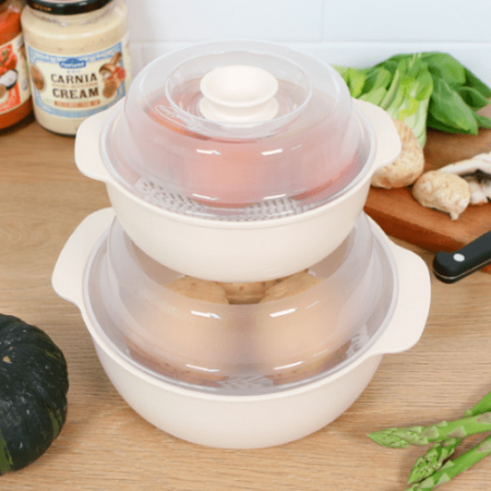 국내생산 전자레인지찜기 찜기 다용도찜기 찜냄비 2P 세트 #2