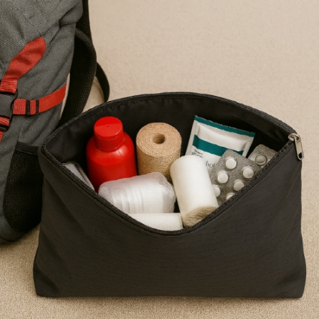 트래블잇 컬러풀 여행용파우치 大형 블랙 #3