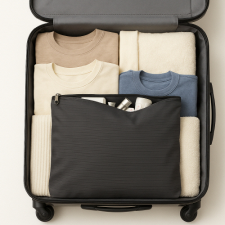 트래블잇 컬러풀 여행용파우치 大형 블랙 #5