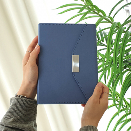 뉴프로 양장 끼움식 다이어리 3단 32절/블루 #2