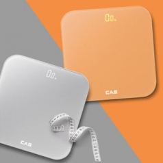 카스 CAS  화이트LED 강화유리 멀티디지털체중계 H23