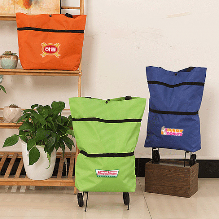 바퀴 일체형 쇼핑카트 장바구니 H294 #2