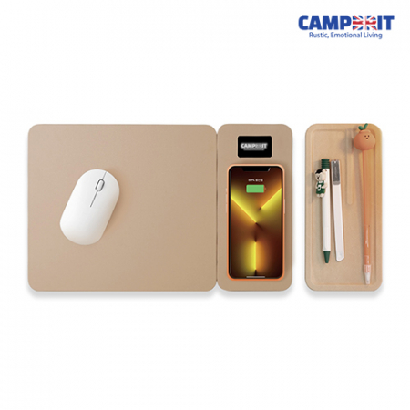 캠브리트 고속무선충전 마우스패드 분리형 3in1 LED white Light (홍보의여왕) #2
