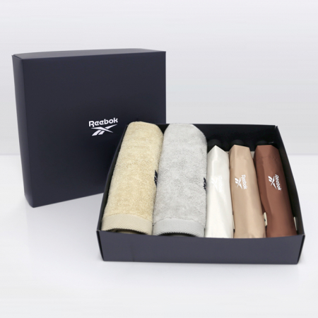 리복 3단완전자동 뉴트럴 암막 우양산 3P+170g 면사타올 2P 세트(미니)