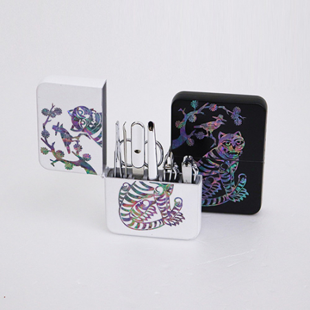 까치호랑이 작호도 777 쓰리세븐 자개손톱깎이 네일케어 손톱관리세트 #2