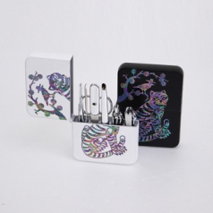 까치호랑이 작호도 777 쓰리세븐 자개손톱깎이 네일케어 손톱관리세트